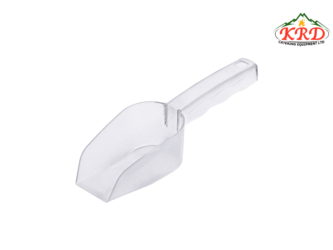 KRD flat scoop 36 oz white polyethylene
