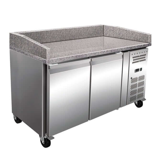 KRD Refrigerated Pizza & Bakery Counter 2 doors Granite top Depth 800mm PZ26