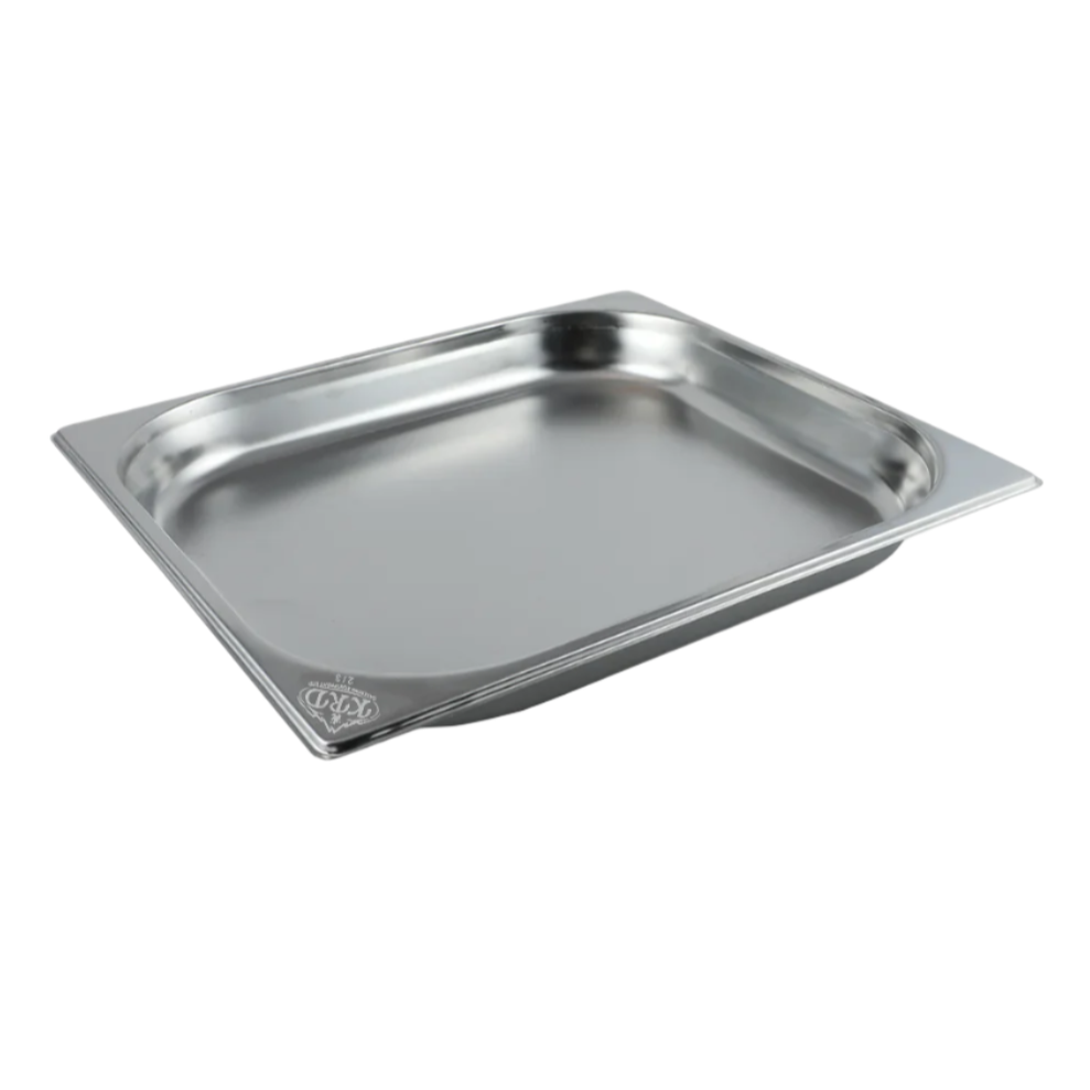 Stainless steel Gastronorm pan GN2/3 size 40mm depth for commercial kitchen use