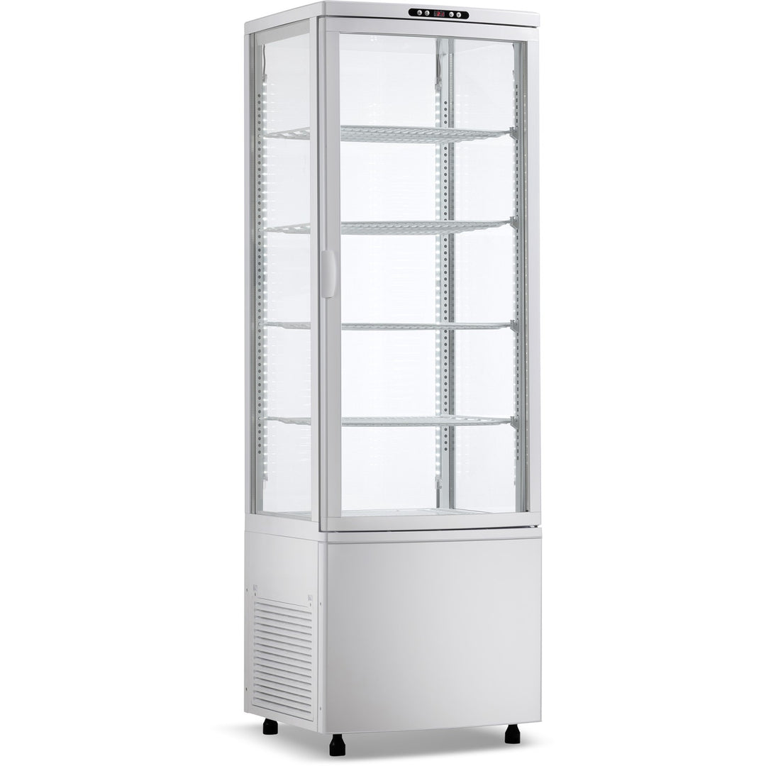 KRD Upright Commercial Glass Refrigerated Display Cooler 238 Litres 4 Shelves 1715mm Height (Copy)