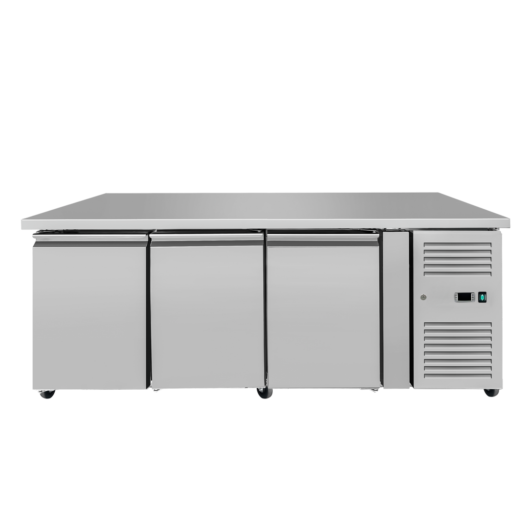 Commercial Refrigerated Counter 3 Door Ventilated Depth 700mm 465Litres ECP3100TNH