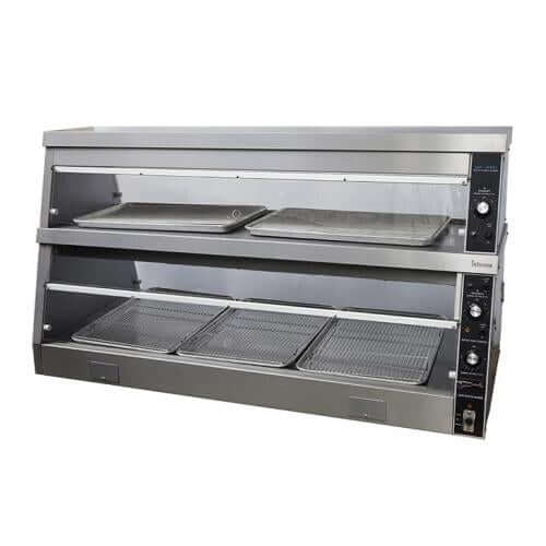 KRD Countertop Electric Heated Chicken Display Warmer 2 Tier 1536x690x830mm HDS5