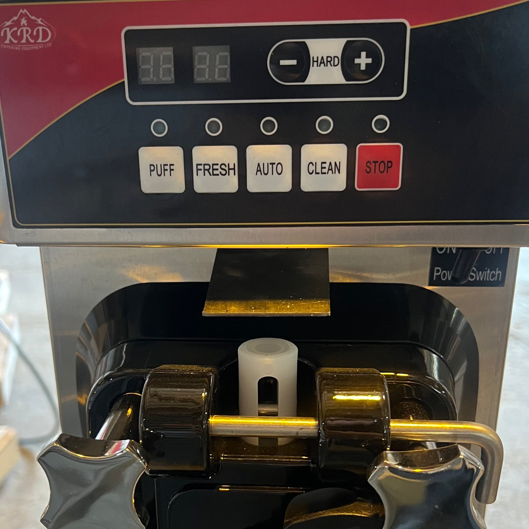 KRD Single Flavour Soft Serve Ice Cream Machine With Air Pump 18-22L/H Table Top