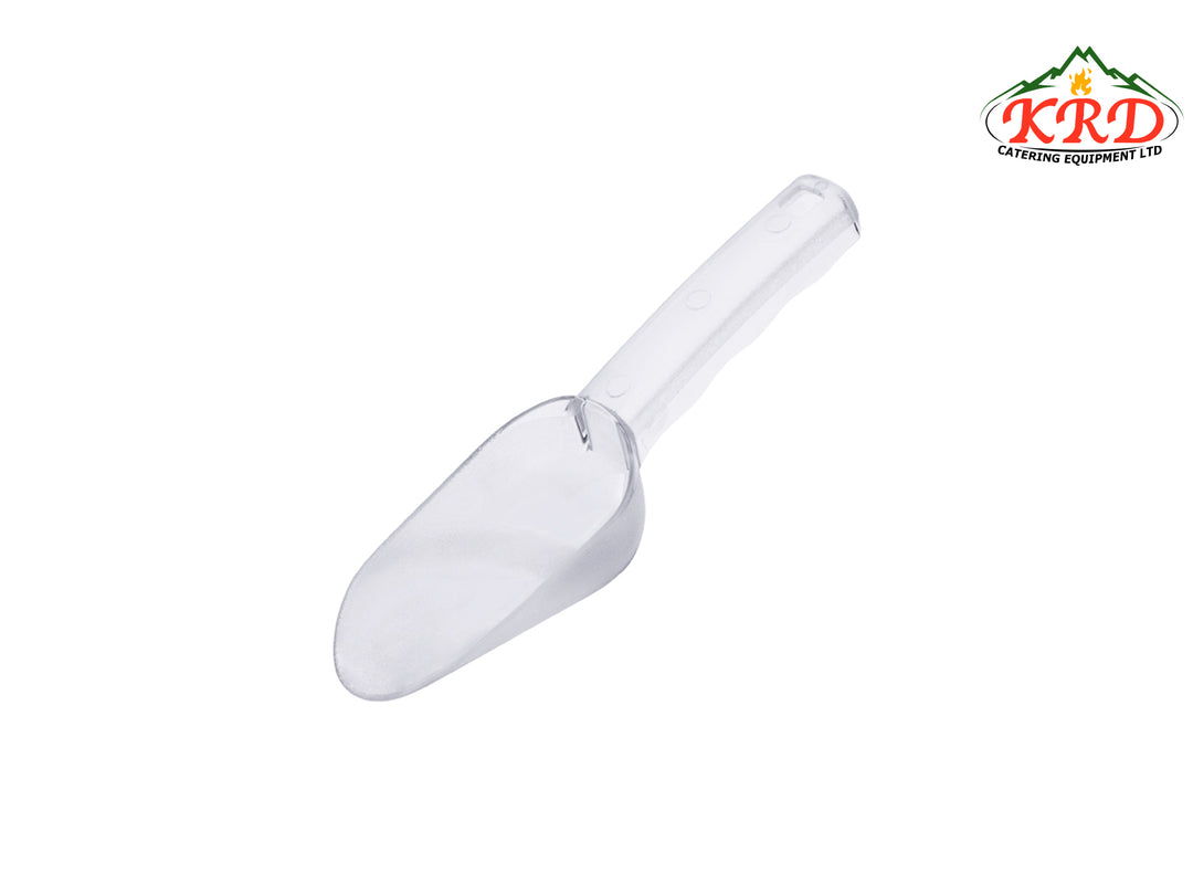 KRD round scoop 4 oz white polyethylene