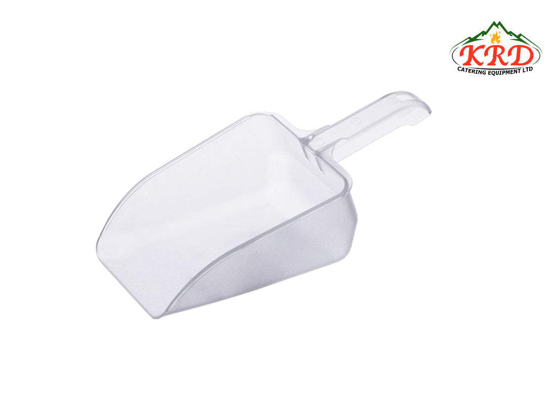 KRD flat scoop 64 oz white polyethylene 1900ml