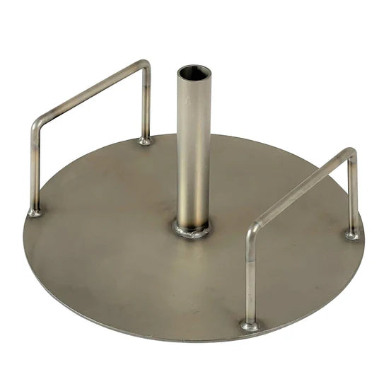 KRD Doner Kebab Round Skewer Stand Stainless Steel for Shish Shawarma with Handle