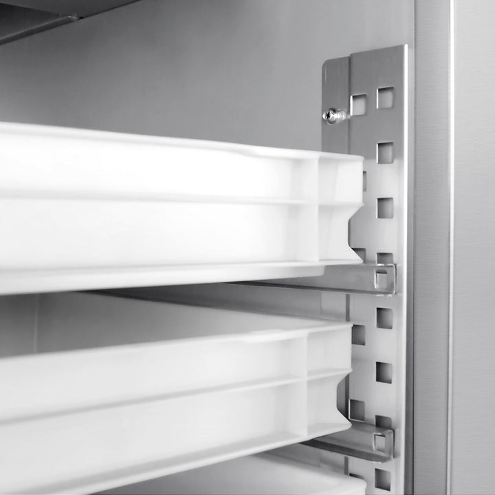 KRD 737ltr Commercial bakery Freezer Stainless steel Upright cabinet Single door 800x600mm Ventilated cooling