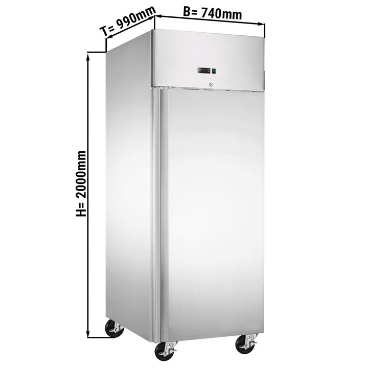 KRD 737ltr Commercial bakery Freezer Stainless steel Upright cabinet Single door 800x600mm Ventilated cooling
