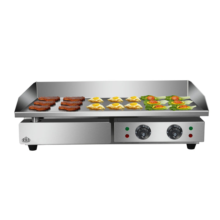 KRD Commercial Griddle Smooth Chrome Plate 730*470*240mm 4.4KW Electric EG820D
