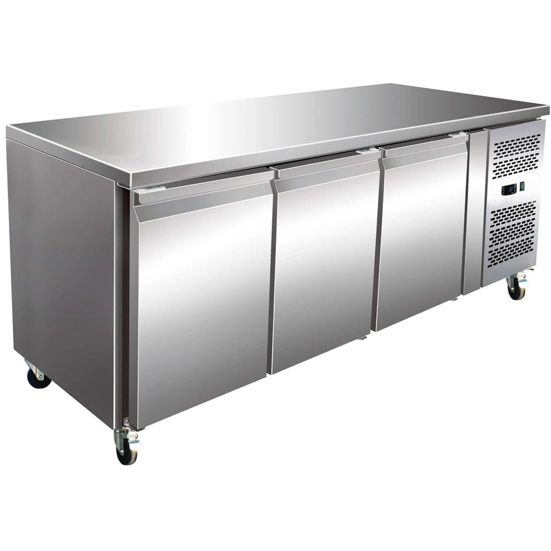 KRD Commercial Refrigerated Counter 3 Door Ventilated Depth 700mm 465Litres GZ3100TN