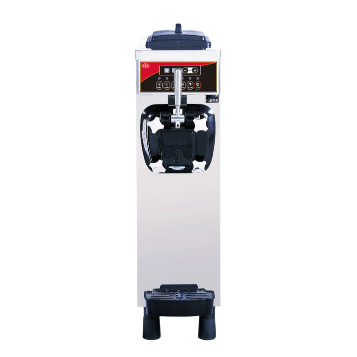 KRD Soft Serve Ice Cream Machine with air pump function, compact design for restaurants and catering.