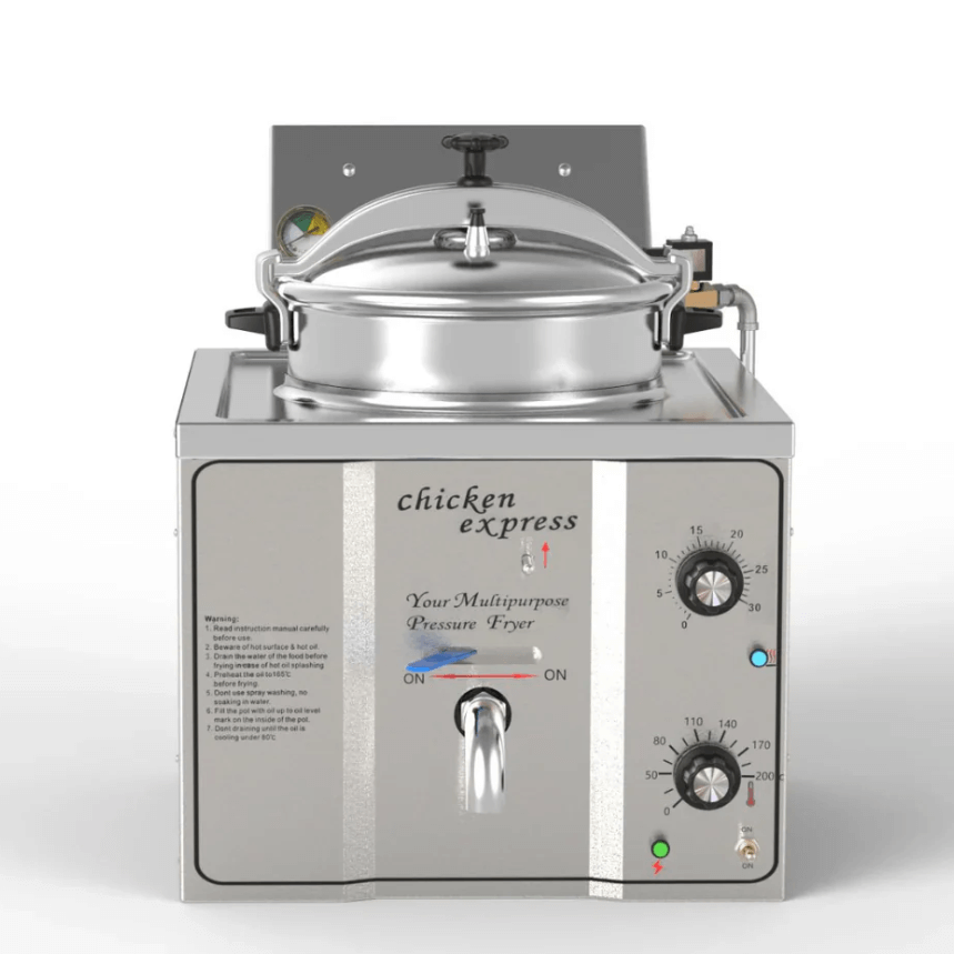 KRD Countertop Electric Pressure Fryer 16 Litre Electric & Gas Pressure Fryers