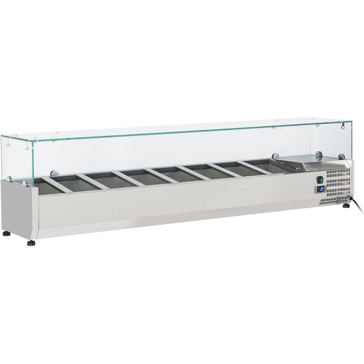 KRD Refrigerated Servery Prep Top 1800mm 8xGN1/3 Depth 380mm Salad bar VRX1838