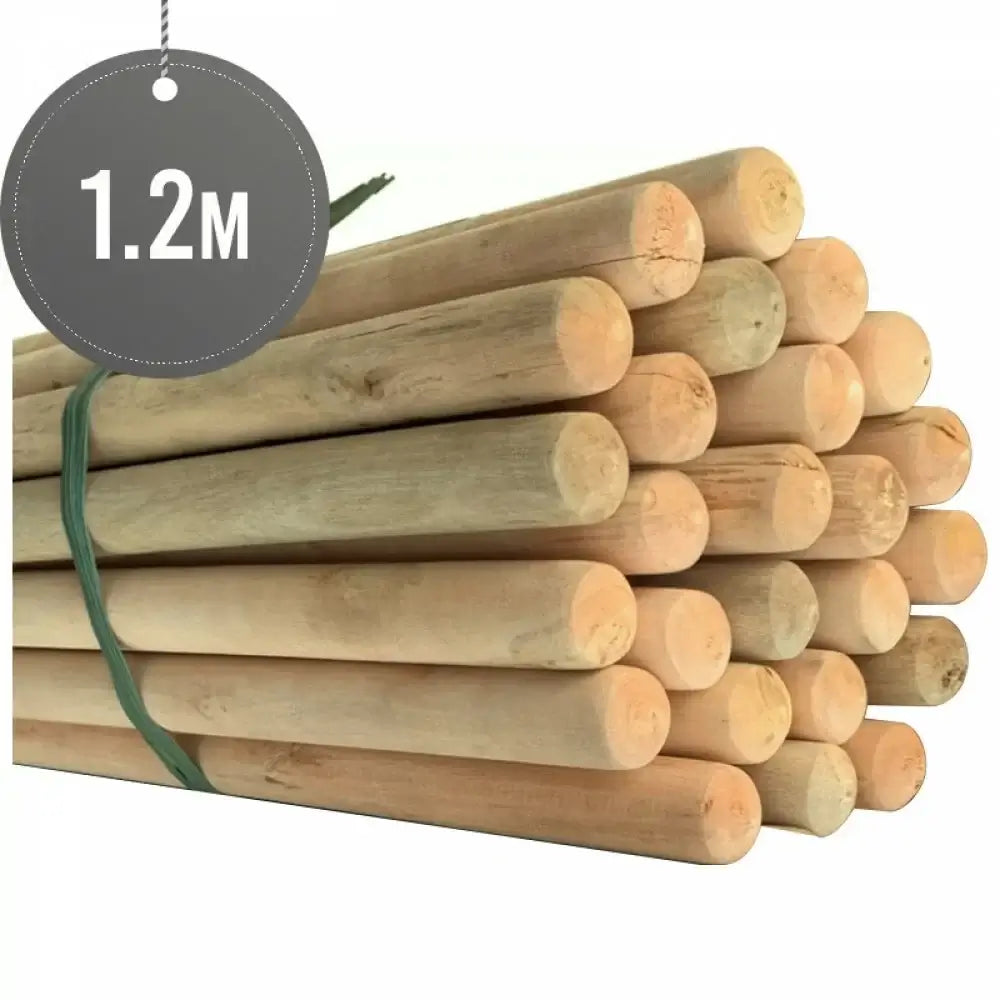 KRD Thick Wooden Mop Stick 120cm x 2.85cm