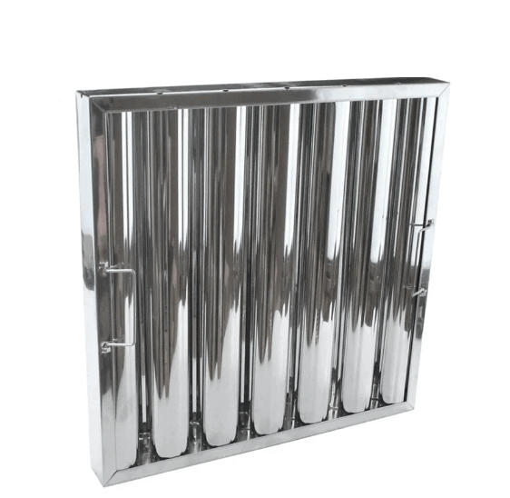 KRD Canopy Grease Baffle Filter Stainless Steel Kitchen Extraction 495x495mm