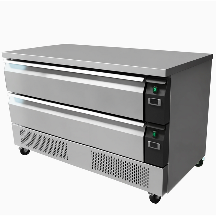 KRD FlexDrawer Counter Fridge & Freezer 1230x700x840mm 6xGN1/1 CBF122
