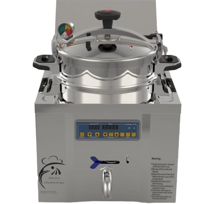 KRD Commercial Pressure Fryer 22 Litres 3.5KW Countertop