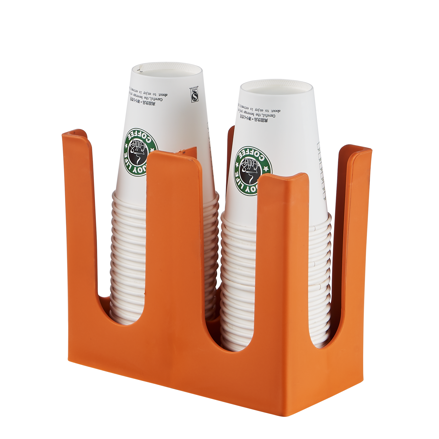 Flat 2-Slots Cup Holder Dispenser