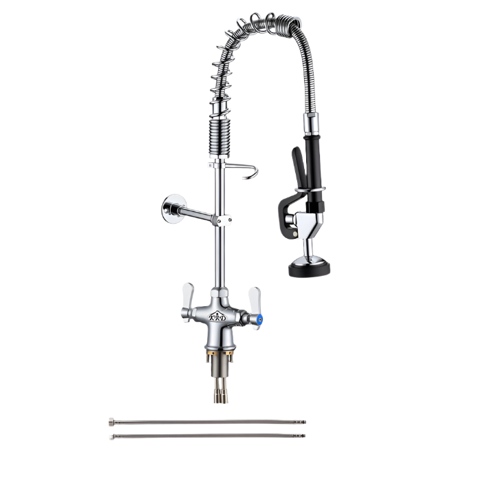 KRD Pre Rinse Spray Unit Deck mounted Double inlet Height 500mm Stainless steel MNPR1108C
