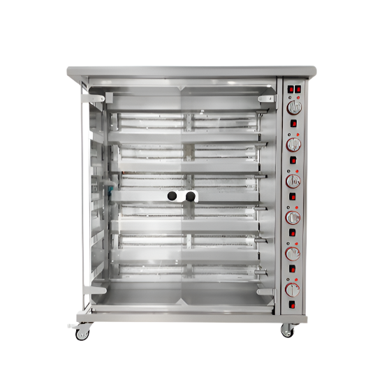 KRD Professional Electric Chicken Rotisserie Oven 6 spit 24-30 chickens CY6P