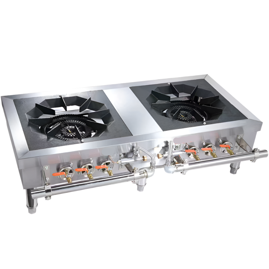 KRD Professional Korean Soup Stock pot Stove Dual Burner LPG Gas 1200mm SPT44