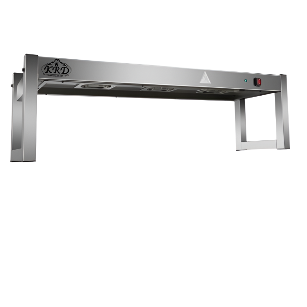 KRD Commercial Quartz Lamp Heating Gantry Single tier 1200mm FWL121 stainless steel design