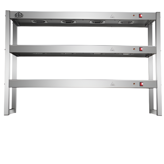 KRD Commercial Quartz Lamp Heating Gantry 3 tier 1500mm FWL153 in stainless steel design