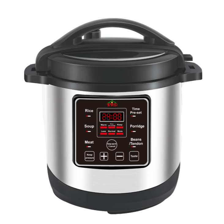 KRD Commercial Multi-function Pressure Cooker 12 Litres 1600W WFY12 with digital control panel and stainless steel exterior.