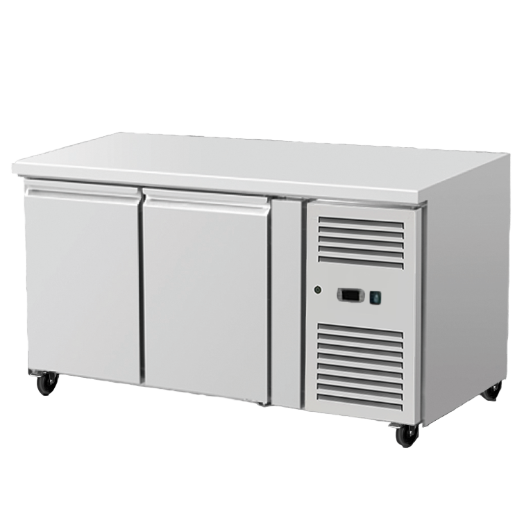 Commercial 2 doors Counter Fridge Depth 700mm ECP2100TNH