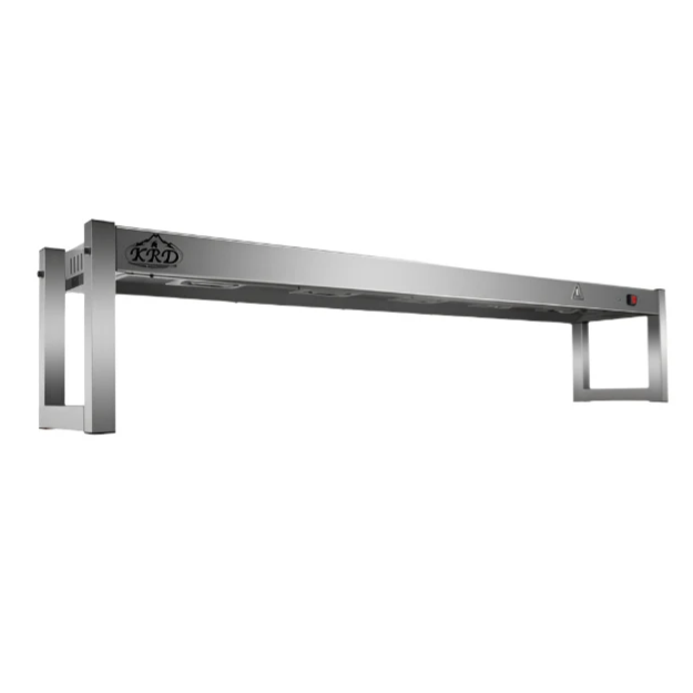 KRD Commercial Quartz Lamp Heating Gantry Single tier 1800mm FWL181 in stainless steel design.