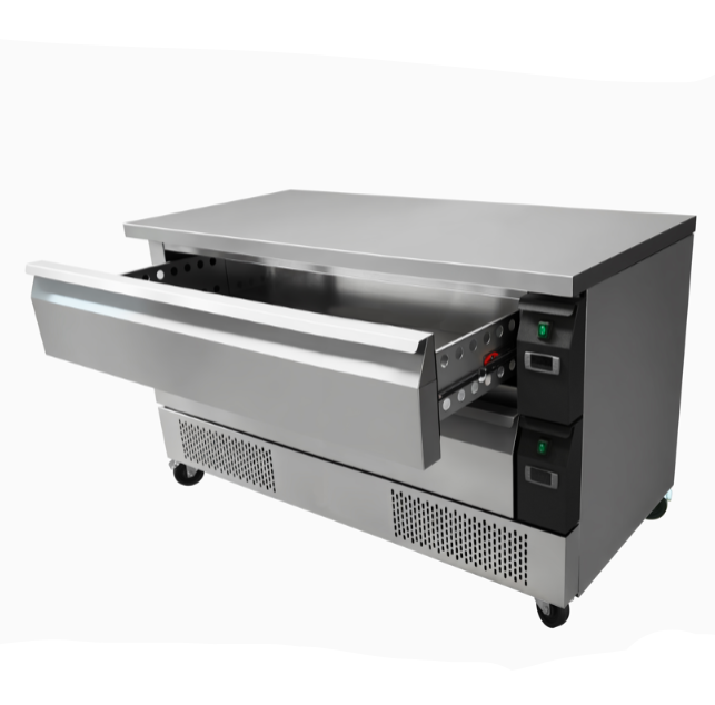 KRD FlexDrawer Counter Fridge & Freezer 1230x700x840mm 6xGN1/1 CBF122