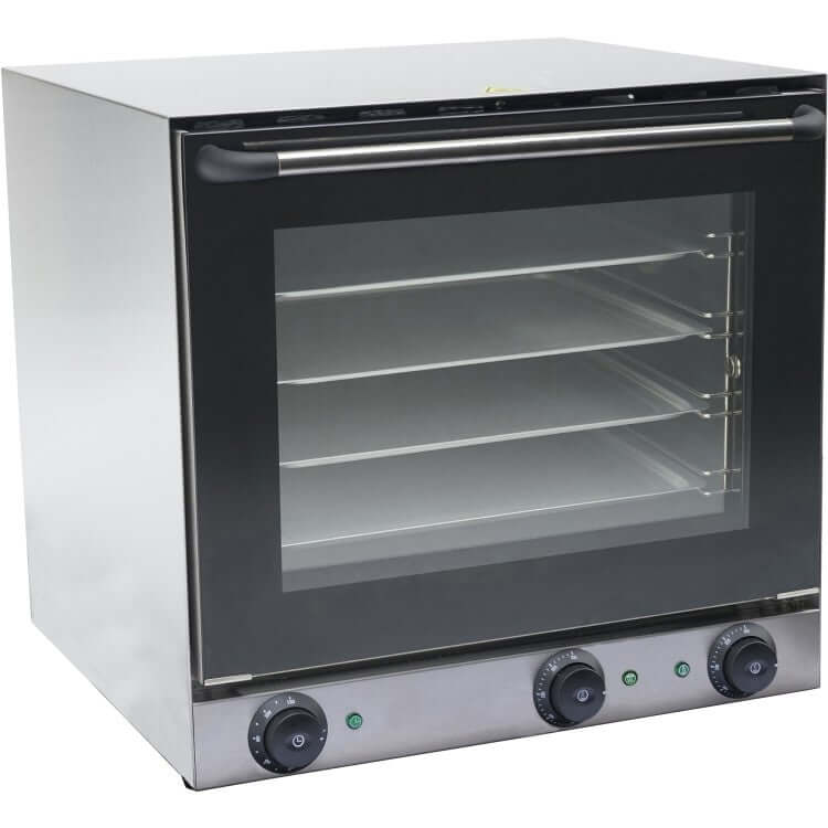 KRD Commercial Electric Convection Oven with Steam & Grill 4 trays 325x450mm YSD4A with stainless steel body.
