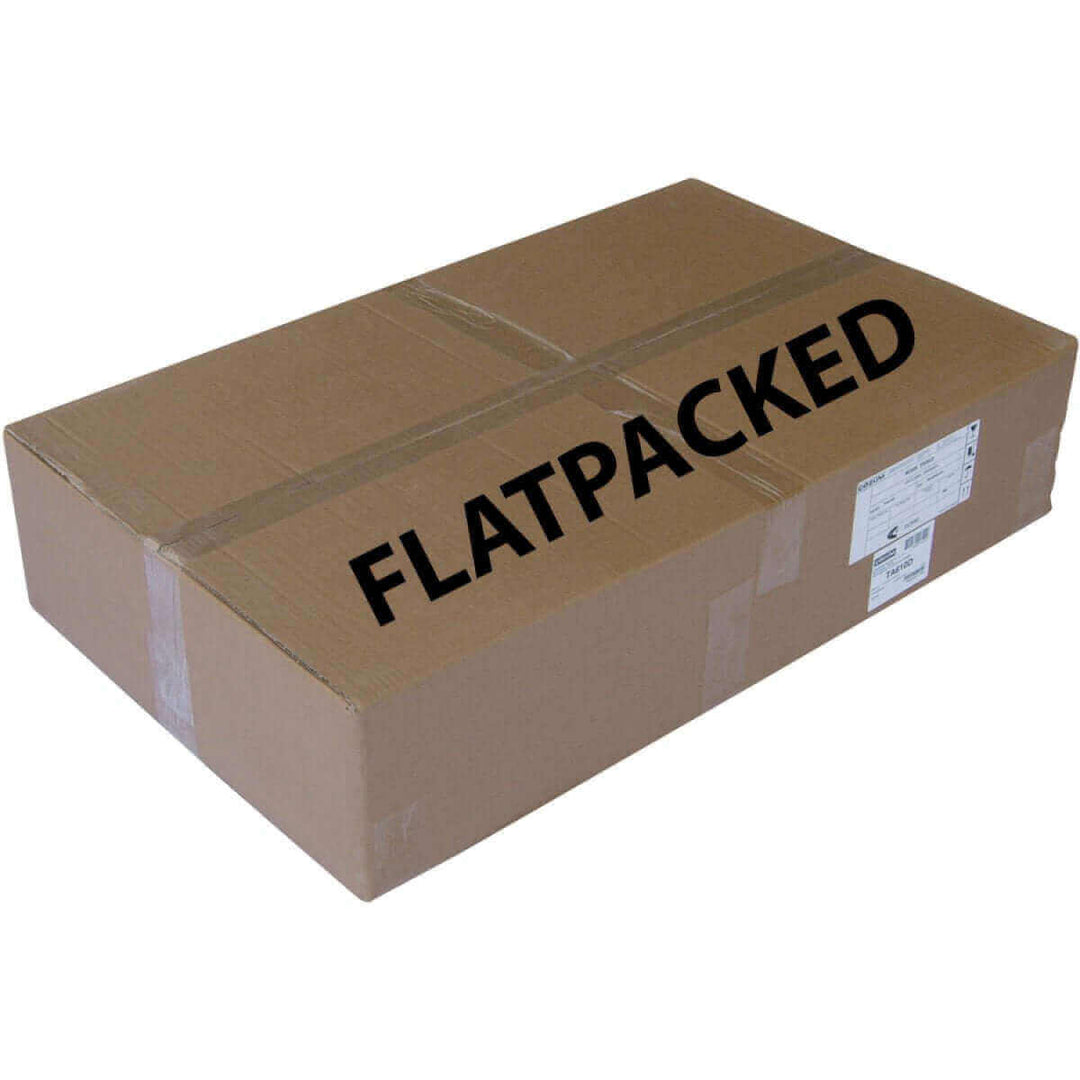 KRD Professional Work Table Stainless steel Undershelf Upstand 1800x700x850mm TB1870 flat packed delivery box