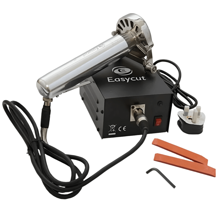 EASYCUT Electric Doner Kebab Meat Slicer with stainless steel blade and accessories for efficient daily use.
