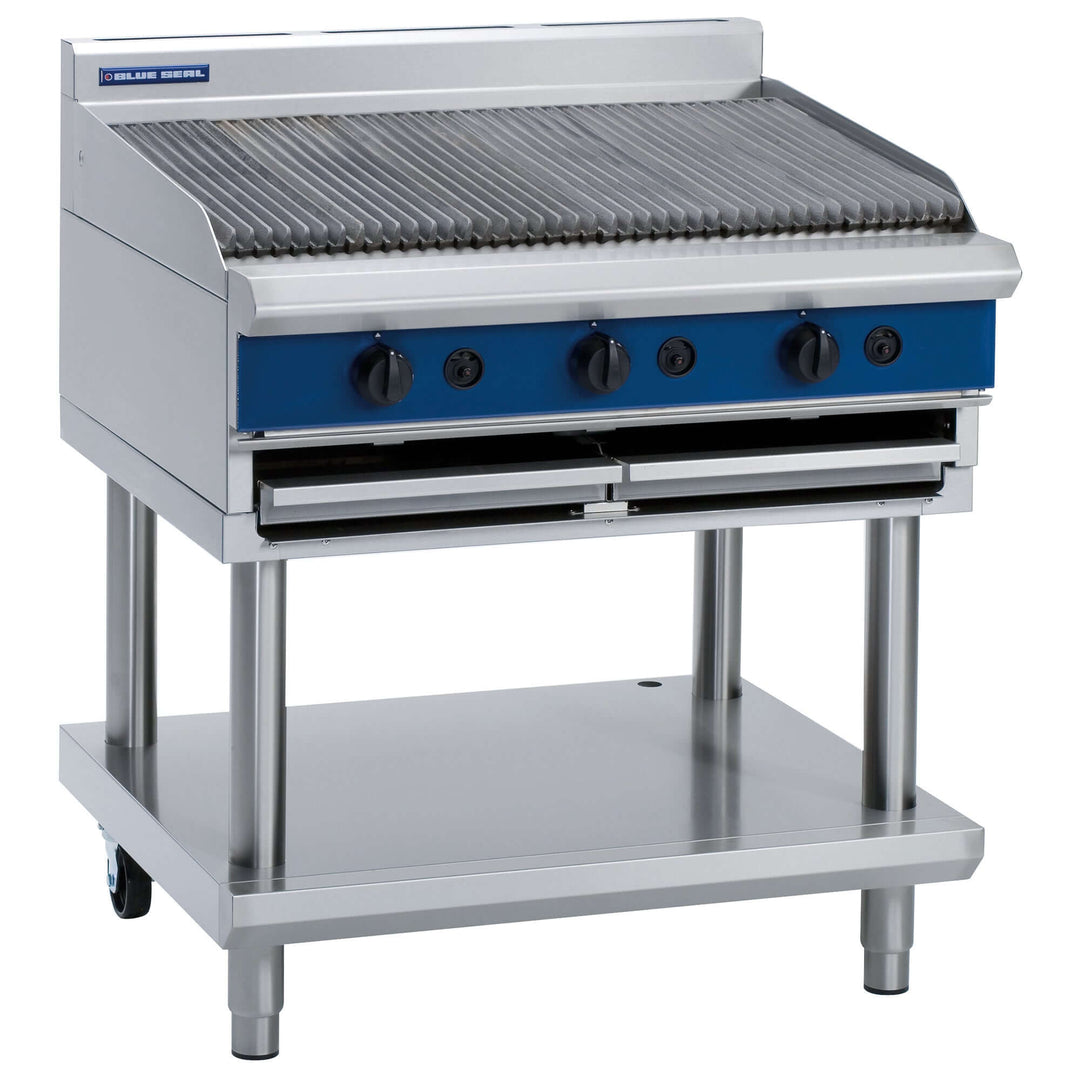 Commercial Blue Seal G596-LS Gas Chargrill Standing