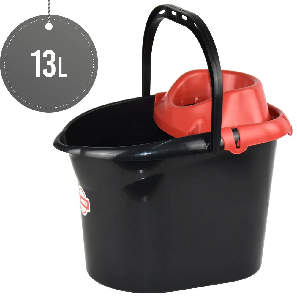 Plastic Mop Bucket With Detachable Strainer 13L Planet