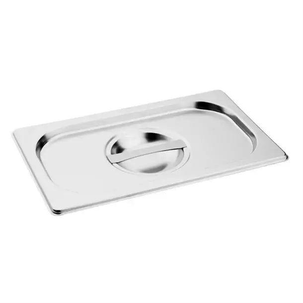 Stainless Steel Gastronorm Pan GN 1/9 Depth 100mm Set with Lids (Pack of 6)