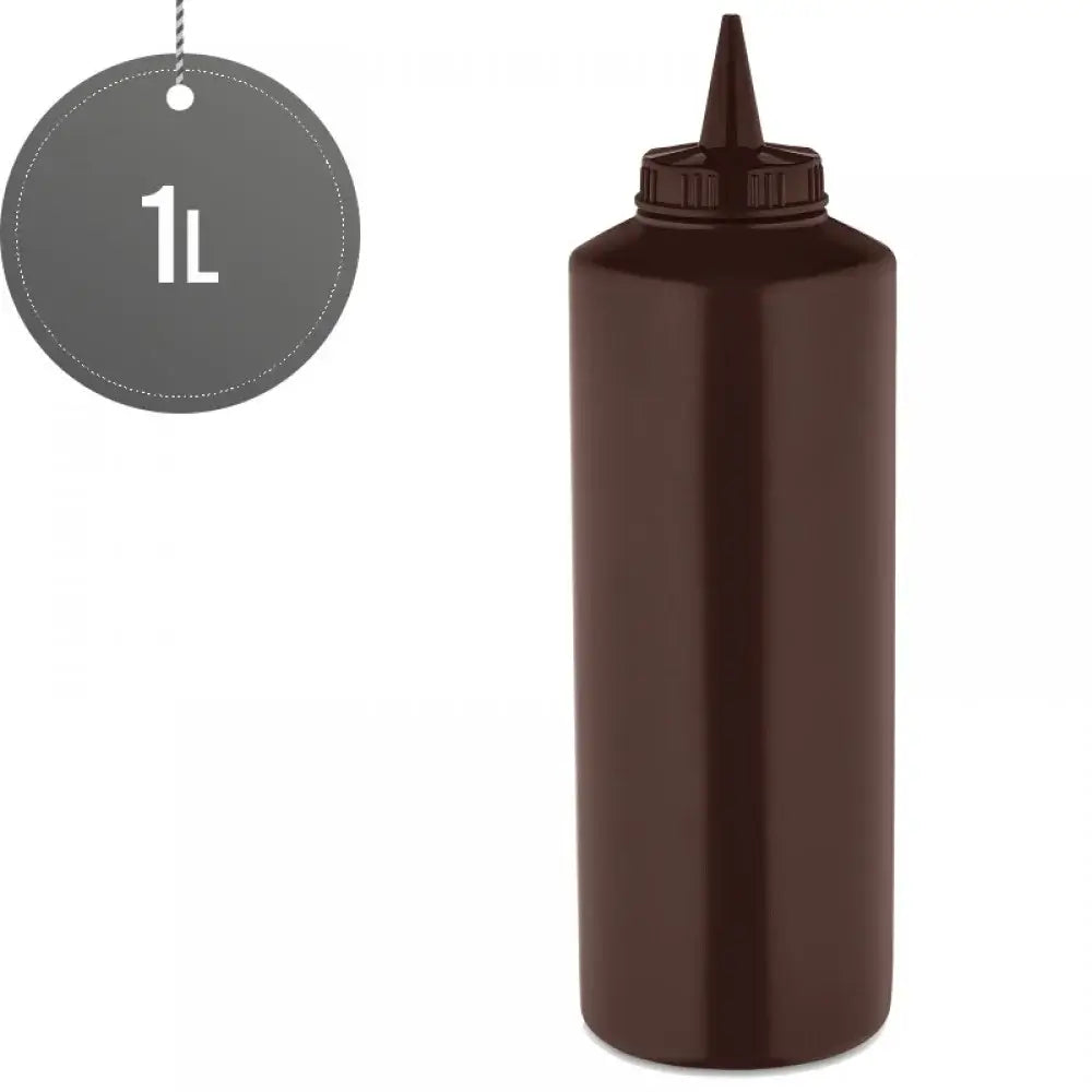 KRD Squeeze Sauce Bottle Brown 1000ml (35oz)