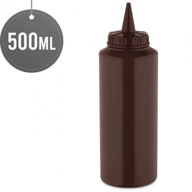 KRD Squeeze Sauce Bottle Brown 500ml (17oz)