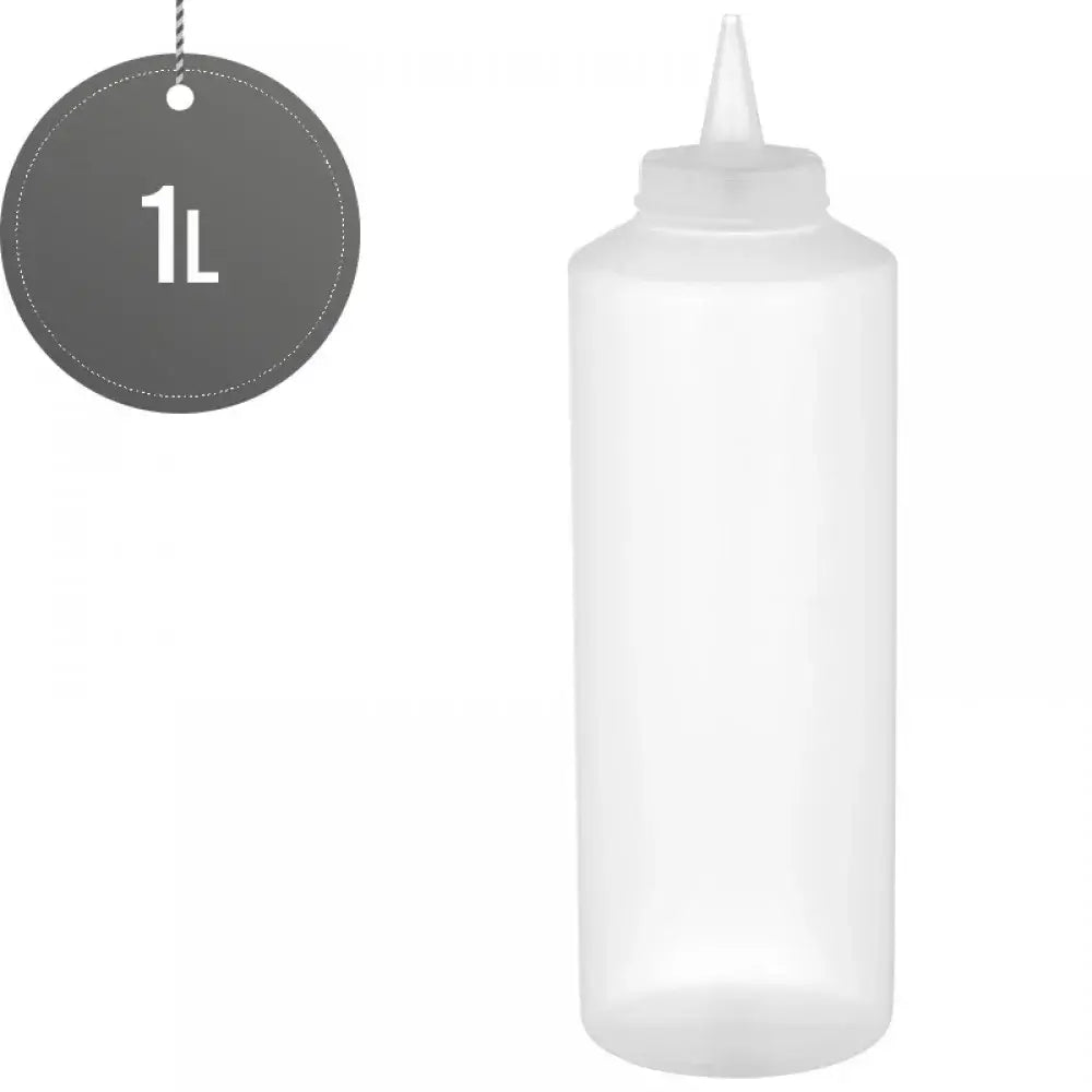 KRD Squeeze Sauce Bottle Clear 1000ml (35oz)