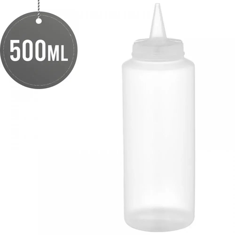 KRD Squeeze Sauce Bottle Clear 500ml (17oz)