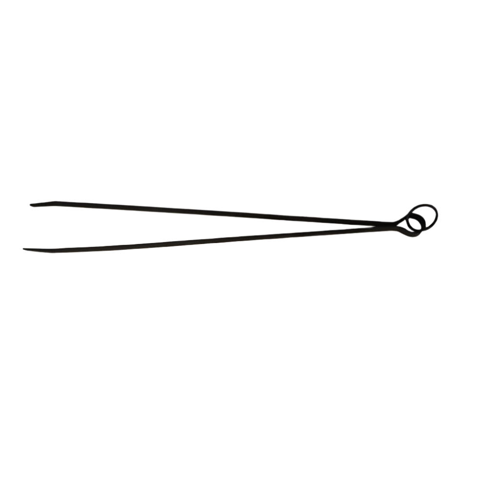 Spring Steel Tongs Long Coal Grabber 18