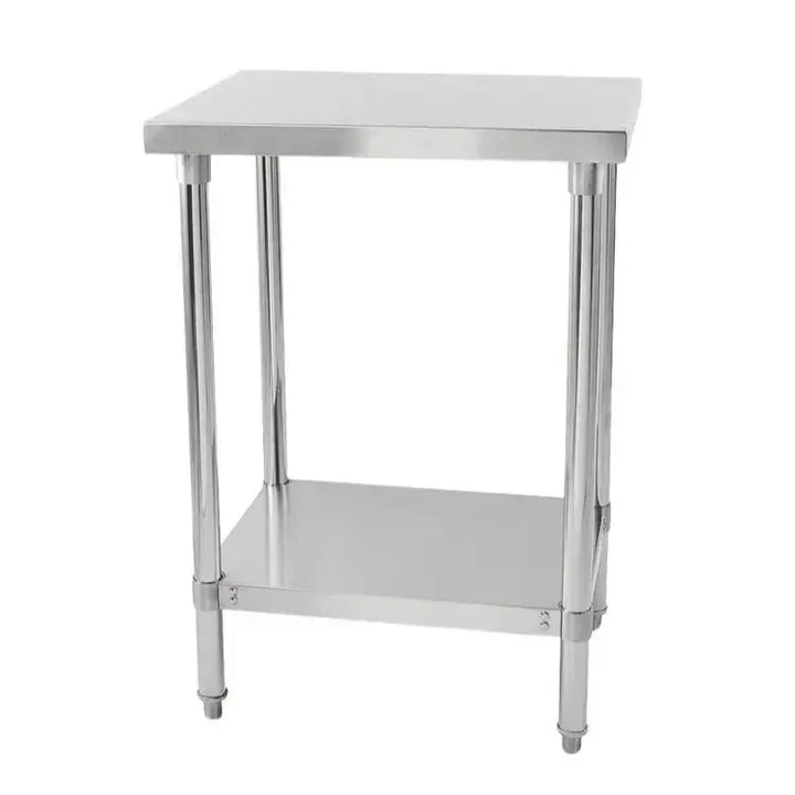 Stainless steel work table with bottom shelf, dimensions 600(W)x900(H)x700(D)mm, model IMT067.
