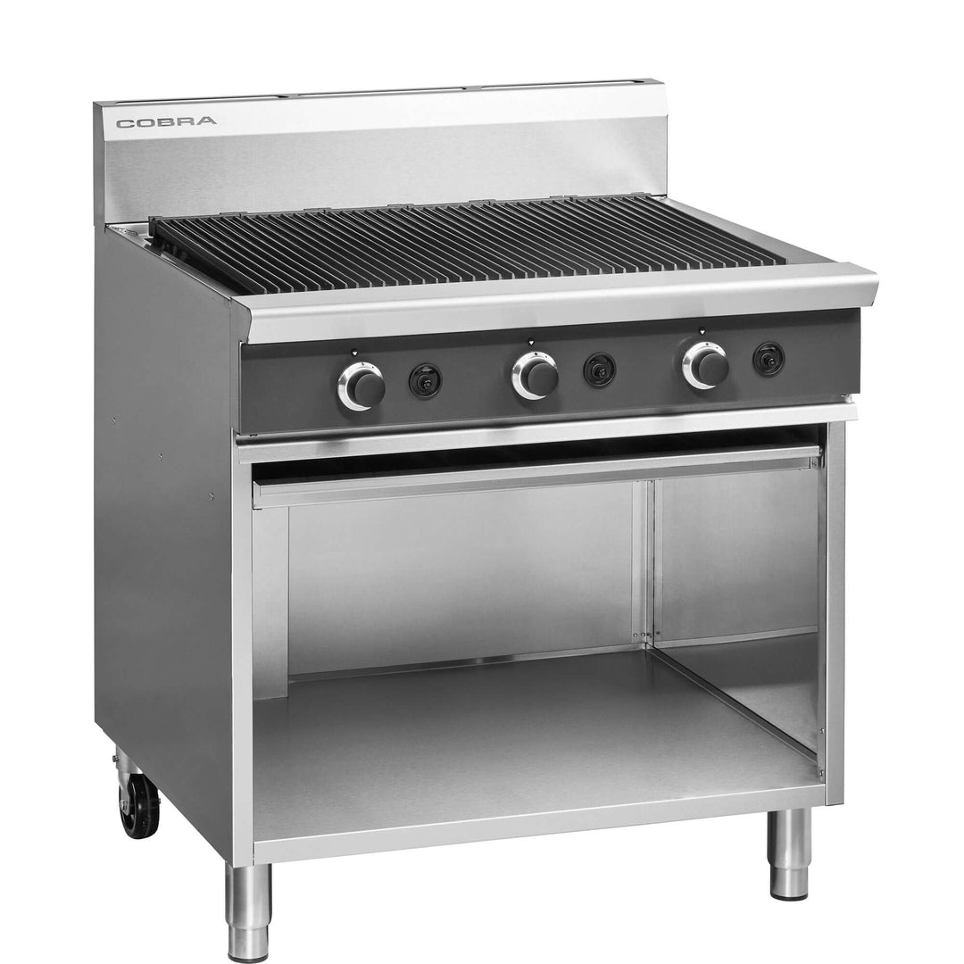 Commercial Blue Seal UKCB9 Gas Chargrill 3 burner Free Standing