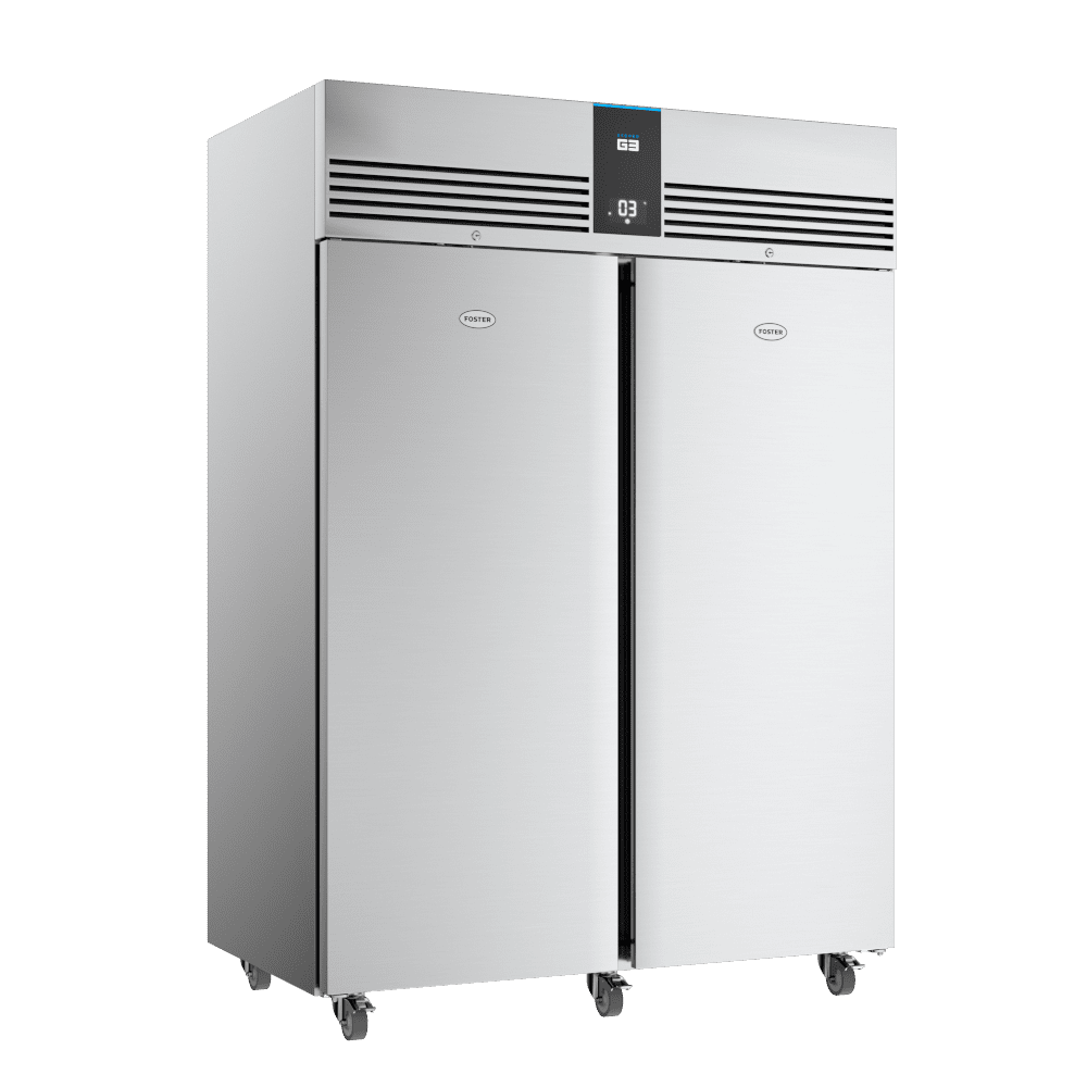 Foster commercial catering equipment installed in a professional kitchen environment