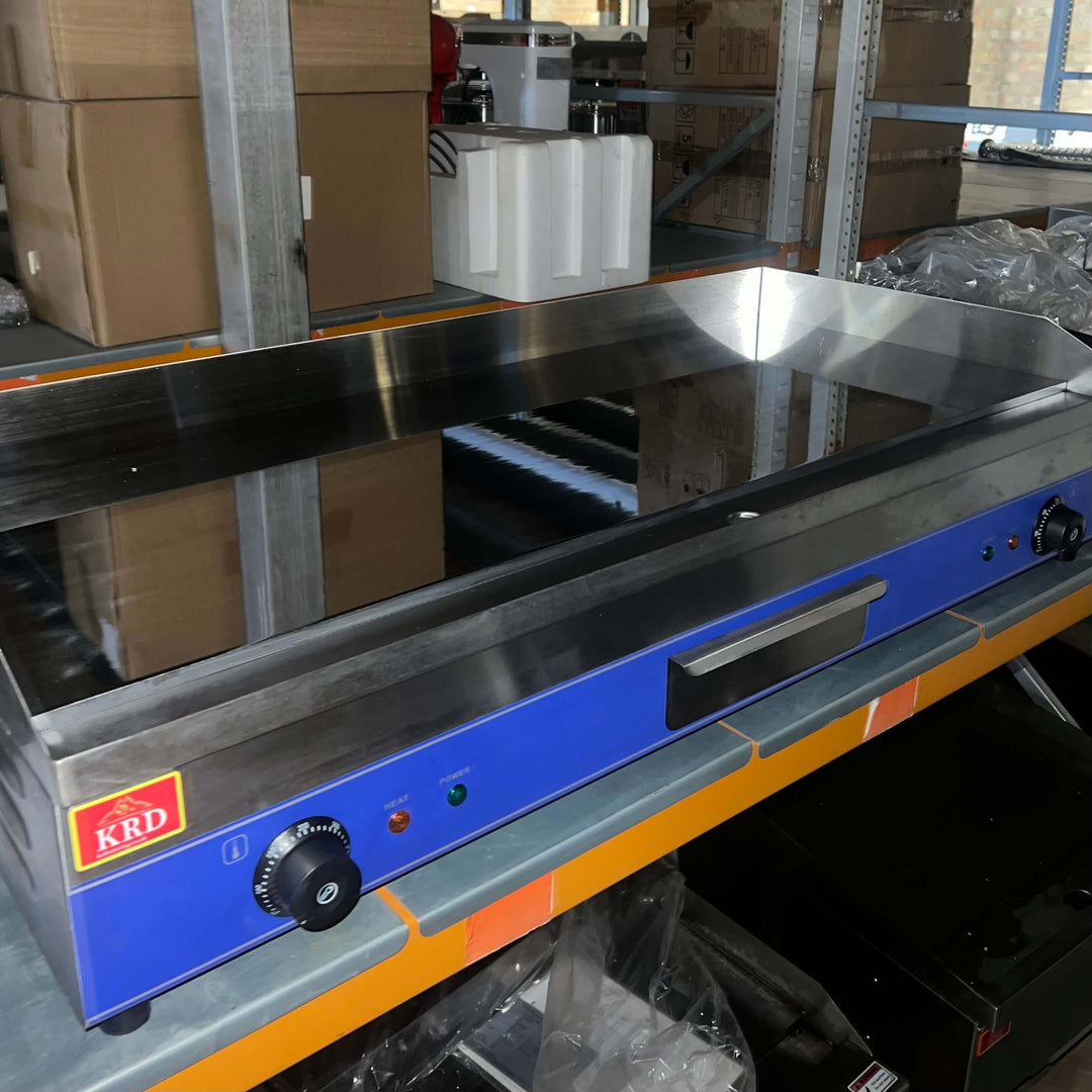 KRD Commercial Electric Griddle Mirror Plate 2 zone 6kW Table top 100cm WG1000SD