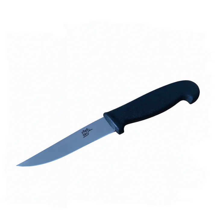 Colour Coded 4" Vegetable Knife Coloured 10cm with stainless steel blade and ergonomic handle for precise vegetable preparation.