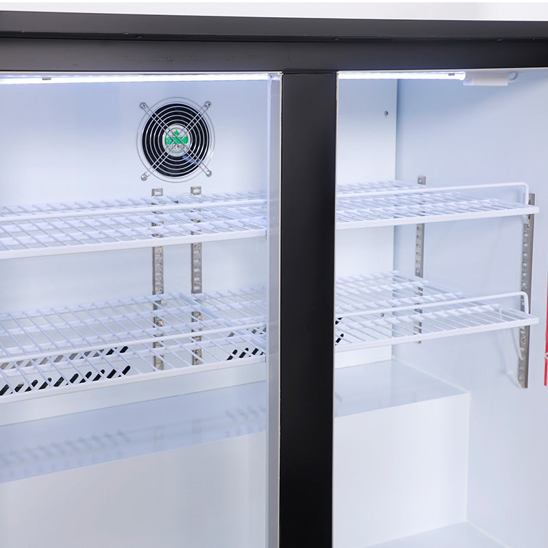 KRD Back Bar Cooler 2 Hinged Doors 220 Litres Drinks Cooler KBC-2