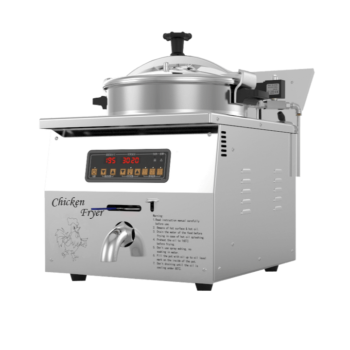 KRD Commercial Pressure Fryer 16 Litres Electric Countertop 3kW Digital MZ16B