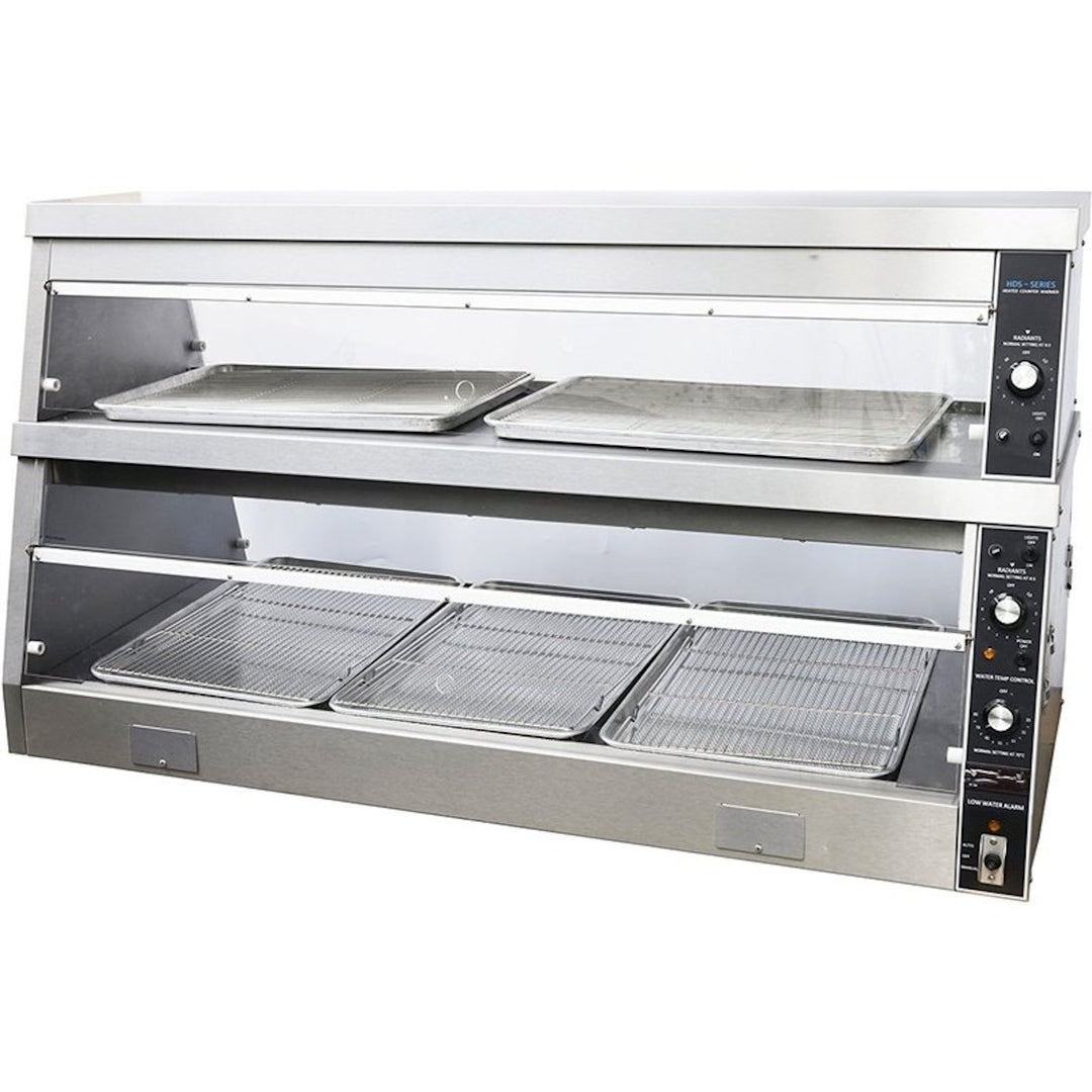 KRD Countertop Electric Heated Chicken Display Warmer 2 Tier 1536x690x830mm HDS5